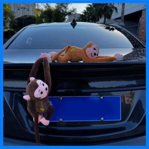 자동차 액세서리 차량 탑재 원숭이 퀵 릴리스 창의력 교수형 원숭이 Gibbon 원숭이 인형 펜던트 후면 자동