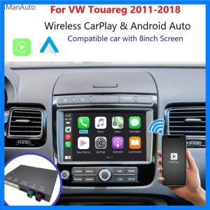 8 인치 화면이있는 Volkswagen Touareg 용 무선 Carplay Android Auto RNS850 2011-2018 미러링 자동차 재