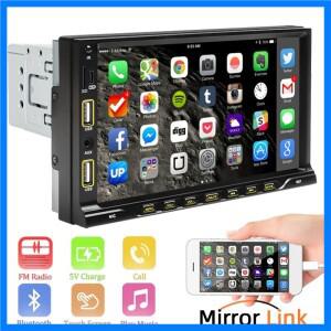 범용 블루투스 USB 미러 링크 7 인치 자동차 라디오 1 딘 카플레이 안드로이드 자동 MP5 멀티미디어 플레이