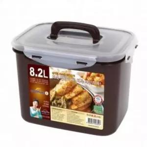 직사각 밀폐 보관용기 8.2L 김장통 김치 저장통 식품 보관 용기
