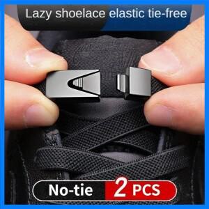 100CM 새로운 프레스 잠금 신발 끈 넥타이 없음 플랫 탄성 끈 운동화 아이 성인 넥타이 신발 끈 게으른 신