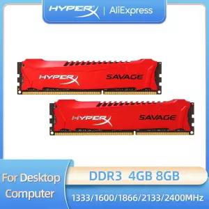 HyperX Savage 메모리 RAM DDR3 4G 8G 1333MHz 1600MHz 1866MHz 2133MHz 2400MHz 1.5V PC3-10600 12800 149
