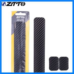 ZTTO 자전거 체인 보호대 탄소 섬유 사이클링 프레임 체인 스테이 게시 된 보호대 MTB 체인 케어 가드 커버