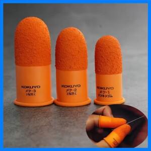 미끄럼 방지 손가락 커버 다목적 계산 바느질 수제 손가락 끝 보호대 장갑 오렌지 손가락 침대 안전 용품