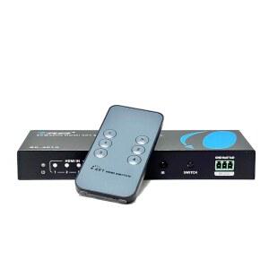 [미국배송] OREI 8K HDMI 2.1 스위치 4X1 스위처 오디오 추출기 울트라HD 지원 최대 4K @ 120HZ PS5 XBOX 게임 리모컨 IR EDID HDCP 2.3 - 옵티컬 아웃(BK-401A)