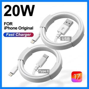 20W PD iPhone 14 8 7 Plus 13 12 11 Pro XS Max XR X USB C 급속 충전기 케이블 1m 1.5m 2m 3m 용 기존 고