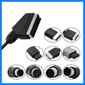 PS2/PS1/PS3/SEGA 메가 Drive1/MD2/DC Dreamcast/Saturn/XBOX/XBOX 360 레트로 비디오 게임 콘솔용 1.8m RG