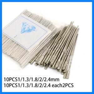 다이아몬드 코팅 팁 드릴 비트 펀칭 드릴링 니들 타일 주얼리 유리 옥 금속 마노 보석 진주 펜던트 1-2.4mm