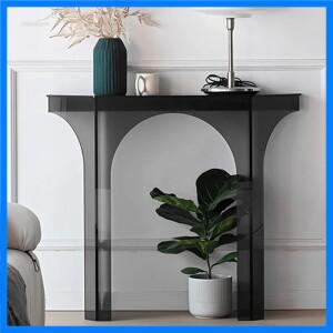 북유럽 스타일 아크릴 테이블 호텔 복도용 심플 투명 엔드 뷰 테이블 라이트 럭셔리 창의적 콘솔 테이블 입