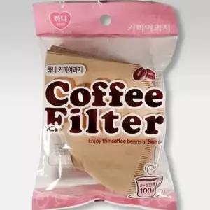 핸드드립 커피필터 일회용 2-5인용 커피 필터 일반형 추출 (WFJ5GYF)
