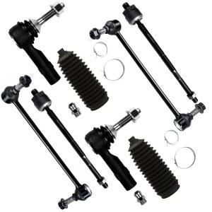 2010-2012 포드 플렉스 토러스 링컨 MKS MKT 스티어링 부츠 장착 SCITOO 8pcs 전면 서스펜션 키트 스윙 바 링크 내부 외부 타이 로드 엔드