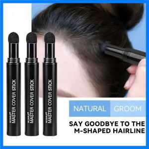 MLSMILE 헤어라인 펜 눈썹 파우더 방수 땀 방지 오래 지속되는 얼굴 윤곽선 다기능 헤어라인 펜