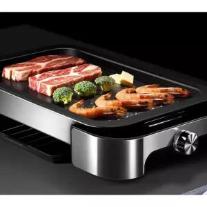 용 그릴 무연 전기 고기판 구이 안나는 실버 실내