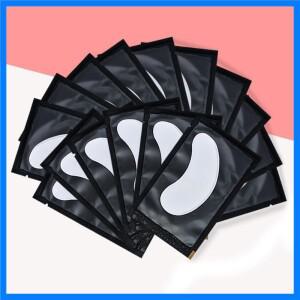 100 쌍 린트 프리 언더 아이 젤 패드 하이 드레이팅 아이 페이퍼 패치 접목 속눈썹 확장 아이 팁 스티커 랩