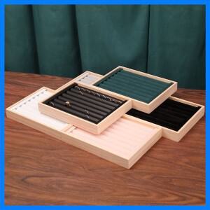 패션 나무 반지 디스플레이 트레이 손가락 반지 스터드 귀걸이 팔찌 목걸이 쥬얼리 보관 트레이 정리함 카