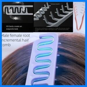 플러피 루트 헤어 콤 텍스처 스타일링 도구 남녀 패션 헤어스타일링 컬링 웨이브 콤 쉬운 청소 내구성 헤어