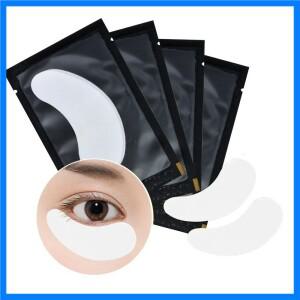 50쌍 린트 프리 언더 아이 젤 패드 수분 공급 아이 페이퍼 패치 속눈썹 연장 아이 팁 스티커 랩 메이크업