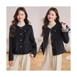 EAMT 여자 모직 코트 프렌치 리버시블 추동 쇼트 EUNG4