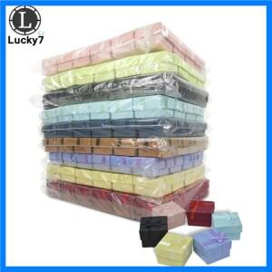 120 개/몫 종이 반지 상자 보석 상자 주최자 보석 디스플레이 모듬 된 색상 반지 상자 작은 선물 상자