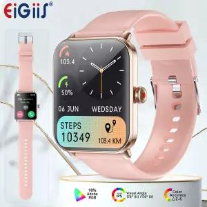 EIGIIS 2025 신형 캐주얼 스마트워치 무선 통화 피트니스 트래커 심박수 모니터 수면 추적기 만보계 스마트