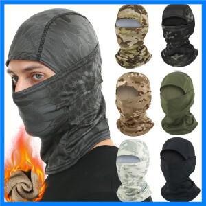 겨울 양털 따뜻한 위장 바라클라바 야외 방한 스키 사이클링 풀 페이스 마스크 오토바이 마스크 헬멧 안감
