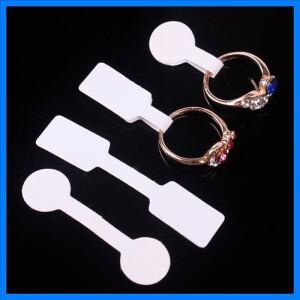 100pcs 빈 종이 라벨 태그 스티커 맞는 목걸이 팔찌 귀걸이 반지 가격 태그 보석 매장 디스플레이 중소 기