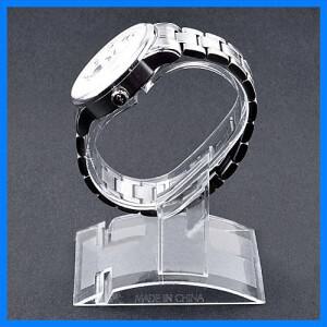 10CM 플라스틱 시계 디스플레이 스탠드 지우기 보석 팔찌 팔목 팔찌 시계 디스플레이 홀더 랙 손목 시계 쇼