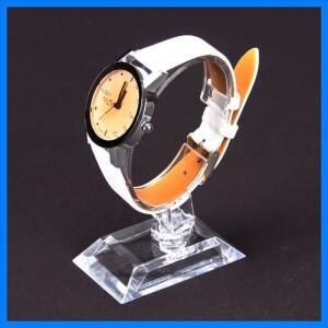 6PCS 투명 플라스틱 시계 선반 남성용 및 여성용 팔찌 브래킷 C 링 홀더 카운터 핸드 링 디스플레이 랙 소