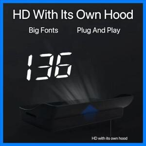 M2 헤드 업 디스플레이 자동차 범용 속도계 KMH/MPH HUD USB 케이블 플러그 앤 플레이 GPS 및 Beidou 듀얼