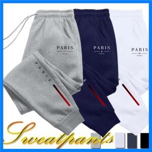남성용 파리 프린트 조거 팬츠 4 색 하이 퀄리티 사계절 데일리 캐주얼 스포츠 패션 스？？팬츠 S-4XL 2025