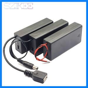 18650 배터리 상자 18650 배터리 보관 케이스 18650 배터리 홀더 ON/OFF 스위치가 있는 18650 상자 2x3.7V