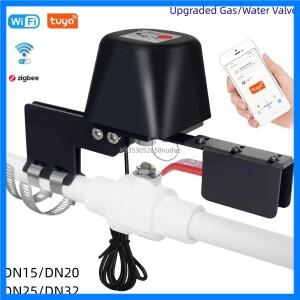 투야 와이파이 지그비 자동 가스 온수기 밸브 컨트롤러 스마트 홈 리모컨 조작기 알렉사 구글 홈과 함께 작