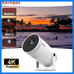 신형 FY300 미니 프로젝터 자동 키스톤 4K 네이티브 1080P 260ANSI HDMI BT5.0 5W 스피커 에어 마우스 음성