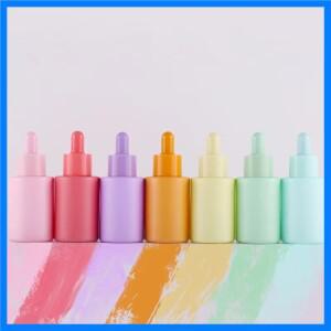 Maclon 에센셜 오일 드립 관개 캔디 7 가지 색상 유리 로션 향수 여행용 별도 병 30ml