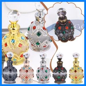 에센셜 오일 리필 아랍어 디자인 프리미엄 아로마 오일 디스펜서에 대한 15ML 고급 유리 향수병