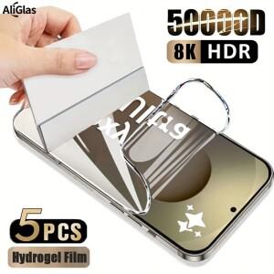 [호환품]삼성 호환 갤럭시 호환 S25  엣지 S24 S23 S22 S21 S20 플러스 FE 5개 풀커버 소프트 하이드로겔