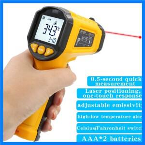 TS380 적외선 비접촉 HYTAIS 온도계 휴대용 산업용 고정밀 전자 온도계 TS600