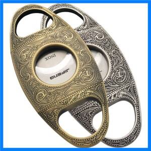 레트로 시가 커터 시가 가위 고급 시가 단두대 칼 스테인레스 스틸 흡연 시가 커터 선물 상자 포함