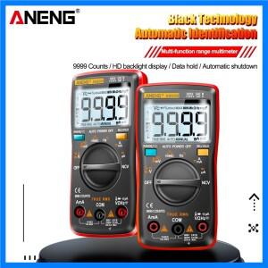 디지털 멀티미터 트랜지스터 ANENG AN8009 테스터 커패시터 트루-RMS 테스터 자동차 전기 용량계 온도 다이