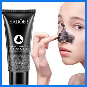 60g 블랙헤드 필 마스크 대나무 숯 오일 컨트롤 딥 클리닝 퓨리파잉 수축 모공 코 마스크 T존 케어 비강 스