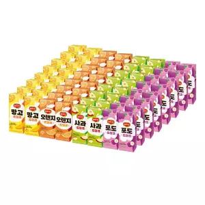 롯데 델몬트 드링크팩 190ml(64팩) 포도+사과+망고+오렌지x각16팩