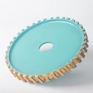 300mm 스톤 대리석 테두리 기계, 그라인딩 휠 플랫 슬롯 소결 그루브 다이아몬드 블라인드 드로잉 연마재