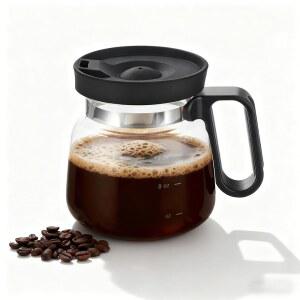 커피 애호가, 친구 및 동료를 위한 16온스 유리 포트 머그컵 u2013 퍼니 노블리티 미니 컵, 사무실 가정용 선물 (1개)