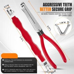 3피스 자동차 전기 커넥터 분리 플라이어 세트  라인 및 와이어 하네스 앵글 제거 도구