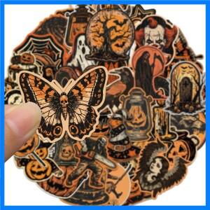 50Pcs 레트로 할로윈 개인화 된 낙서 스티커 Scrapbooking 전화 수하물 스케이트 보드 방수 낙서 데칼