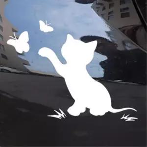 나비 고양이 자동차 데칼 스티커 20대남성 차량꾸미기 레이튜닝용품 첫차선물