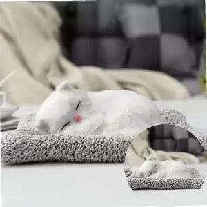 리얼펫 강아지 고양이 인형 차량용 잠자는 갈색