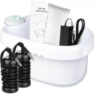 르쿠아그 이온 풋 배스 디톡스 머신 가정용 스파 100개의 라이너와 2개의 어레이가 포함된 클렌징 시스템