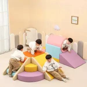 실내 놀이터 쿠션 미끄럼틀 놀이기구 클라이밍 계단