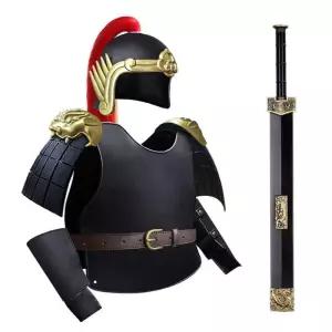 장군 코스튬  이순신  조선시대 투구 망토 의상 전쟁 칼 호위